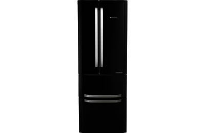 Hotpoint FFU4DK American Fridge Freezer - Black/Ins/Del/Rec